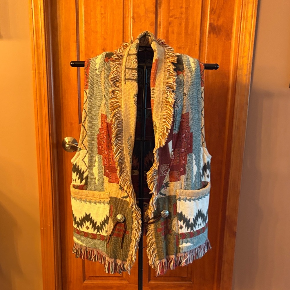 Fringed Multicolor Vest